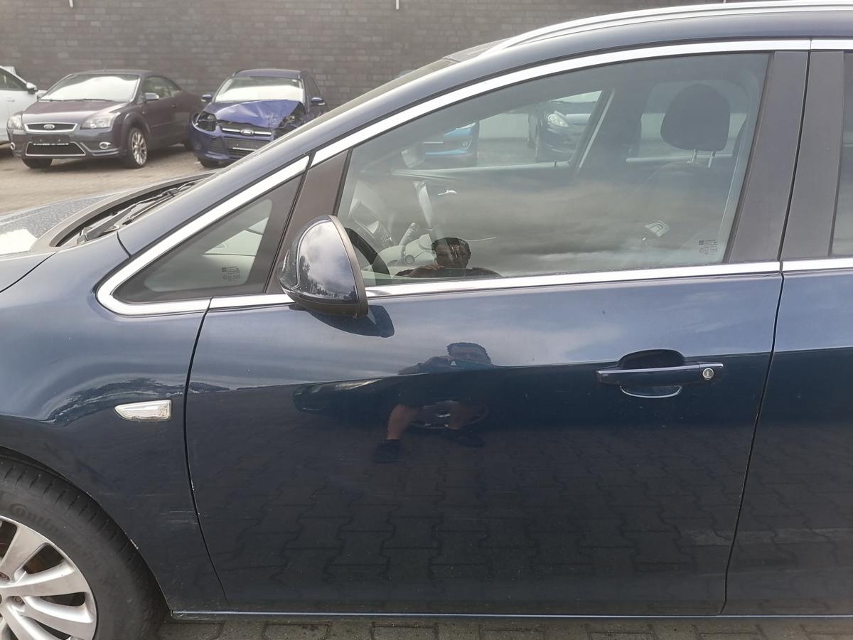 Opel Astra J Sportsturer original T&uuml;r vorn links Z22A Ozeanblau Rohbau Bj.2011